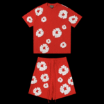 DENIM TEAR RED SET