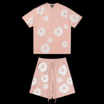 DENIM TEAR PINK SET