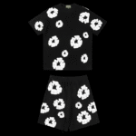 DENIM TEAR BLACK SET