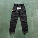 CARGO JEANS BLACK/WHITE